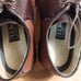 Vintage L.L. Bean Vibram Mens Brown Leather Protective Toe Work Shoes Size 9.5 W