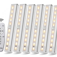 Under Cabinet Counter Lighting with Remote- 6 Pack