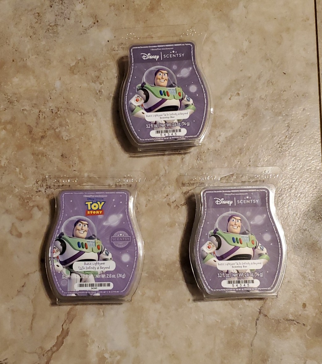3x Disney Buzz Lightyear To Infinity & Beyond Scentsy Bar