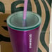 Starbucks 2022 Valentine's Purple 24 oz Stainless Steel Cold Tumbler Fluted