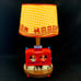 1978 Caboose Wooden Lamp w Shade Trains Nursery Nightlight Working Excellent