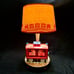1978 Caboose Wooden Lamp w Shade Trains Nursery Nightlight Working Excellent