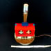 1978 Caboose Wooden Lamp w Shade Trains Nursery Nightlight Working Excellent
