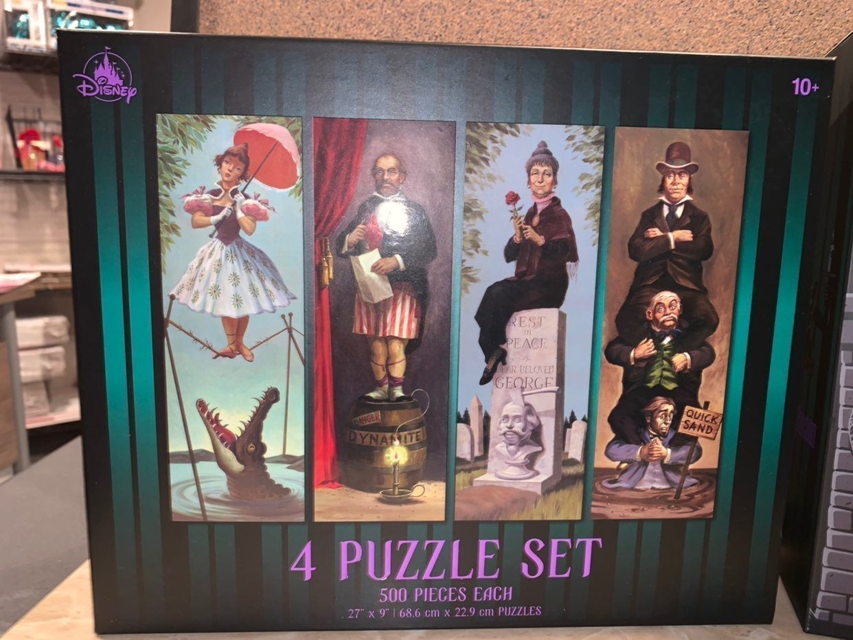 Disney Parks Haunted Mansion 4-Puzzle Set