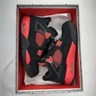 Nike Air Jordan 4 Retro Mid Red Thunder Size 9.5 Pre-Owned With Original Box