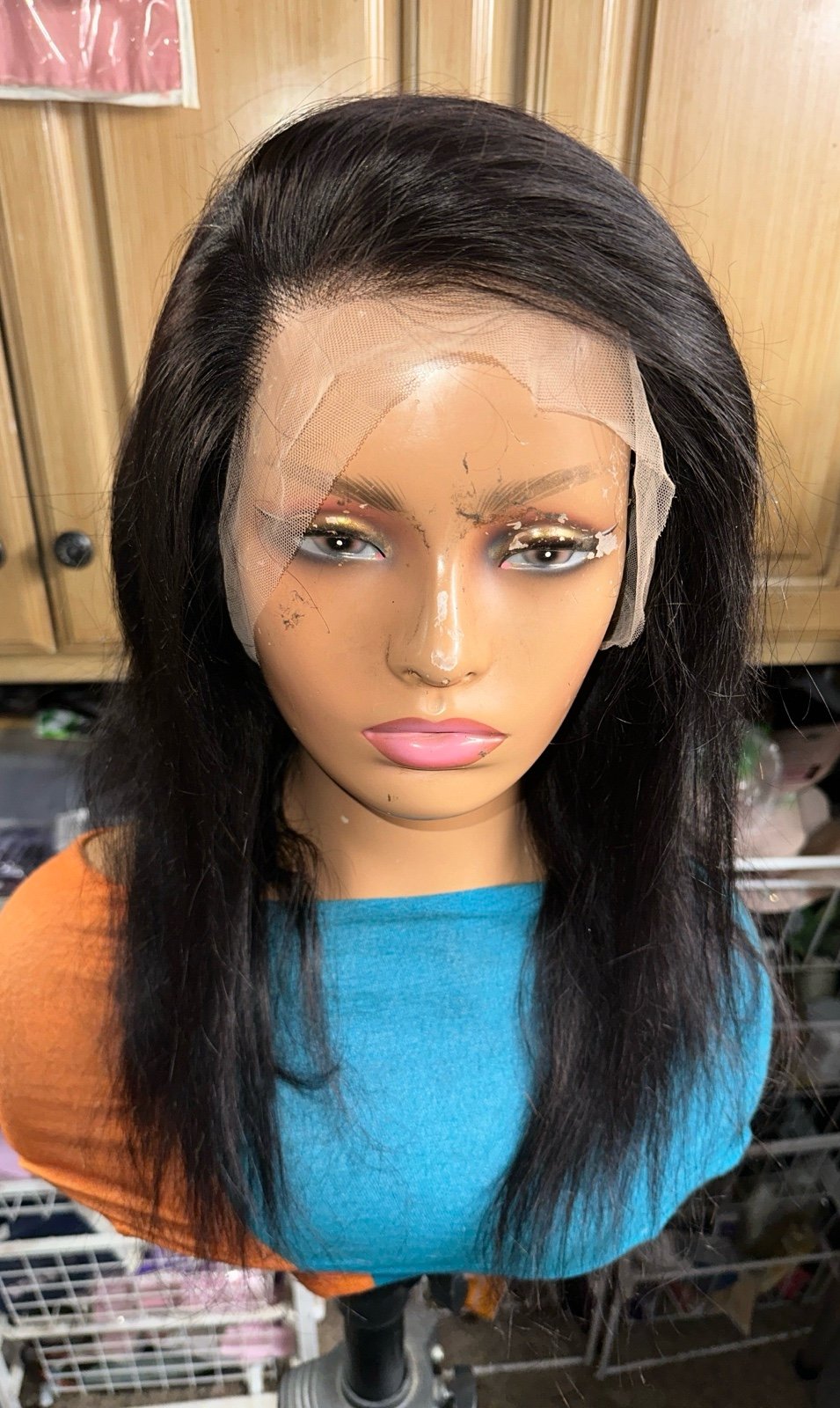 Lot 2610❤️ New 100% Human Hair Lace 360 wig Density 180 for a small to medium