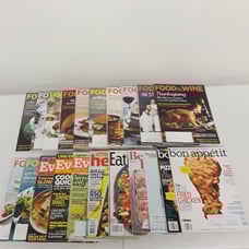Lot Of 21 Cooking Magazines Food & Wine