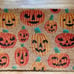 Halloween pumpkin doormat