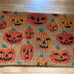 Halloween pumpkin doormat