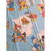 Vintage Disney World Mickey Mouse and Friends Muslin Twin Sheet Set Flat Fitted
