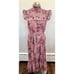 Likely NWT Gio Floral Print Smocked Ruffle Chiffon Midi Dress Size 10