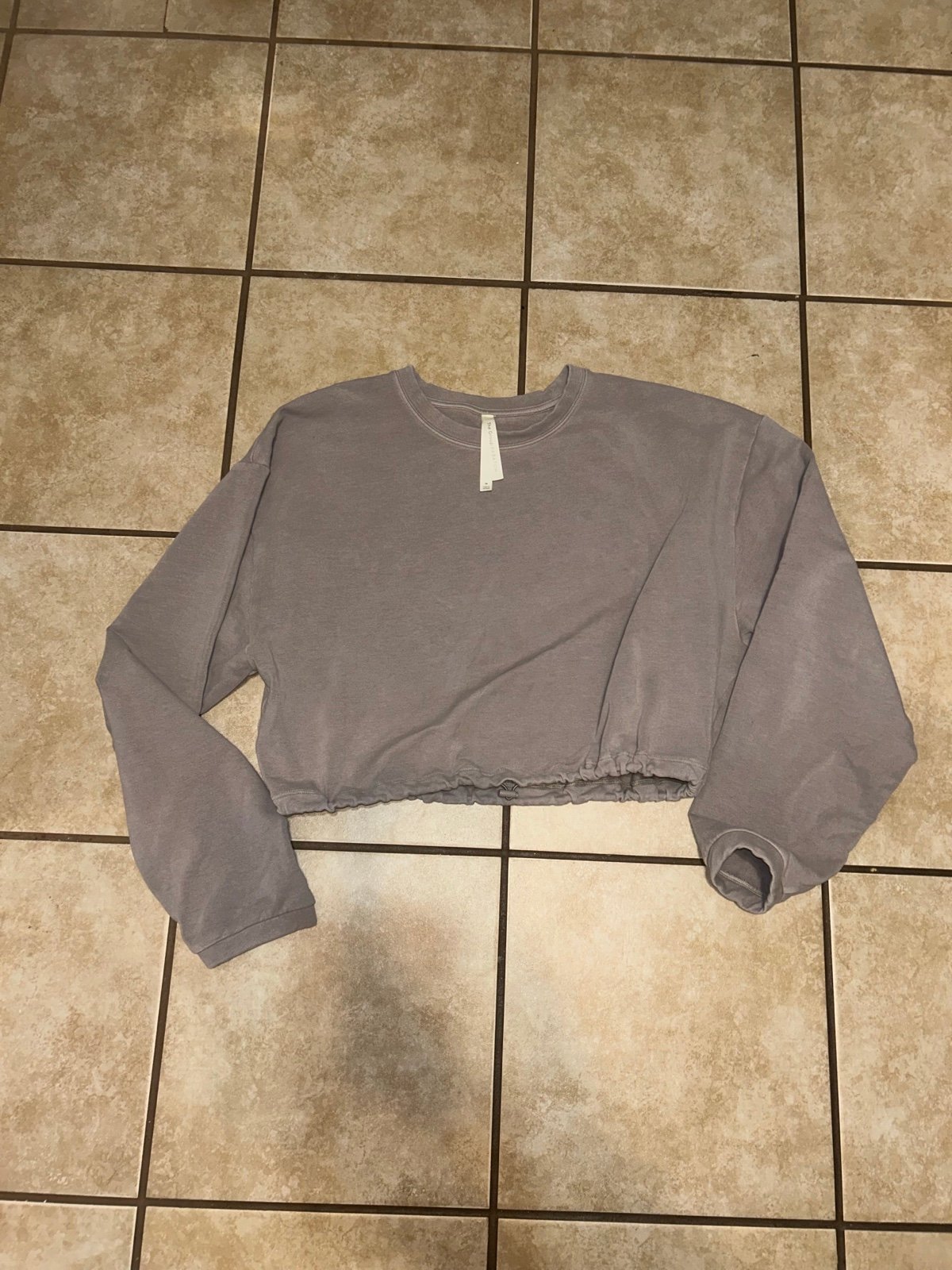 Aritzia The Group By Babaton Region Sweatshirt Cinchable Crew Neck Crop size M