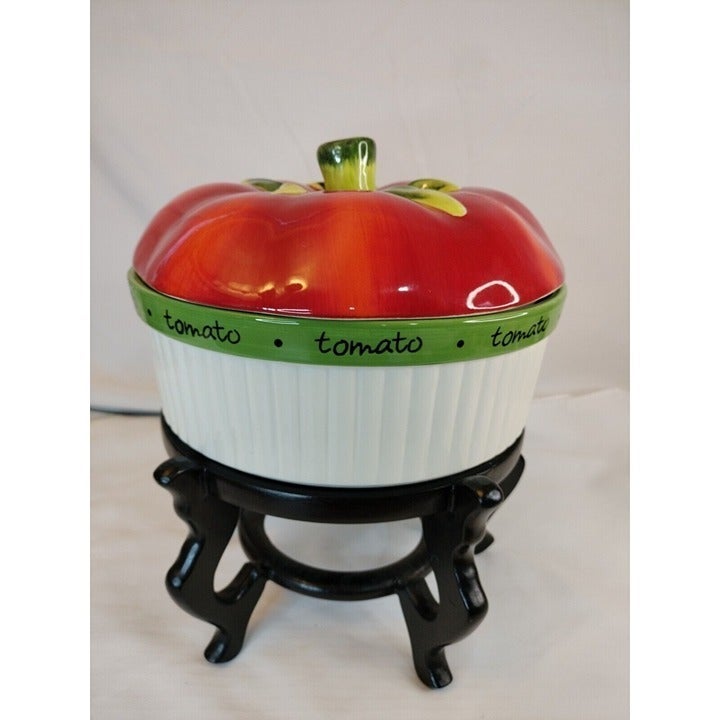 Judy Phipps Certified International Tomatoes Baking Dish W/ Cover Casserole