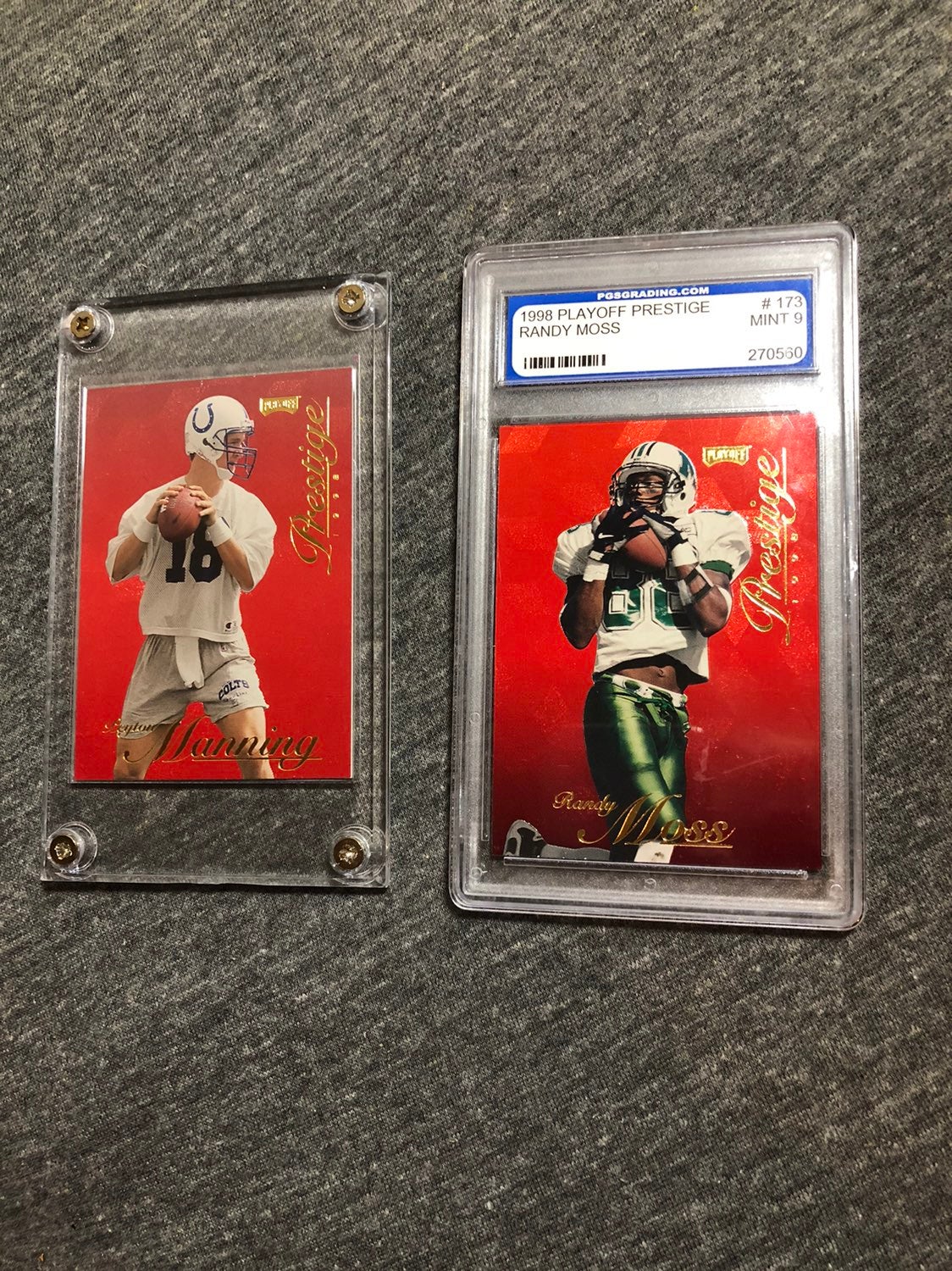 Randy Moss+Peyton Manning Prestige RC!