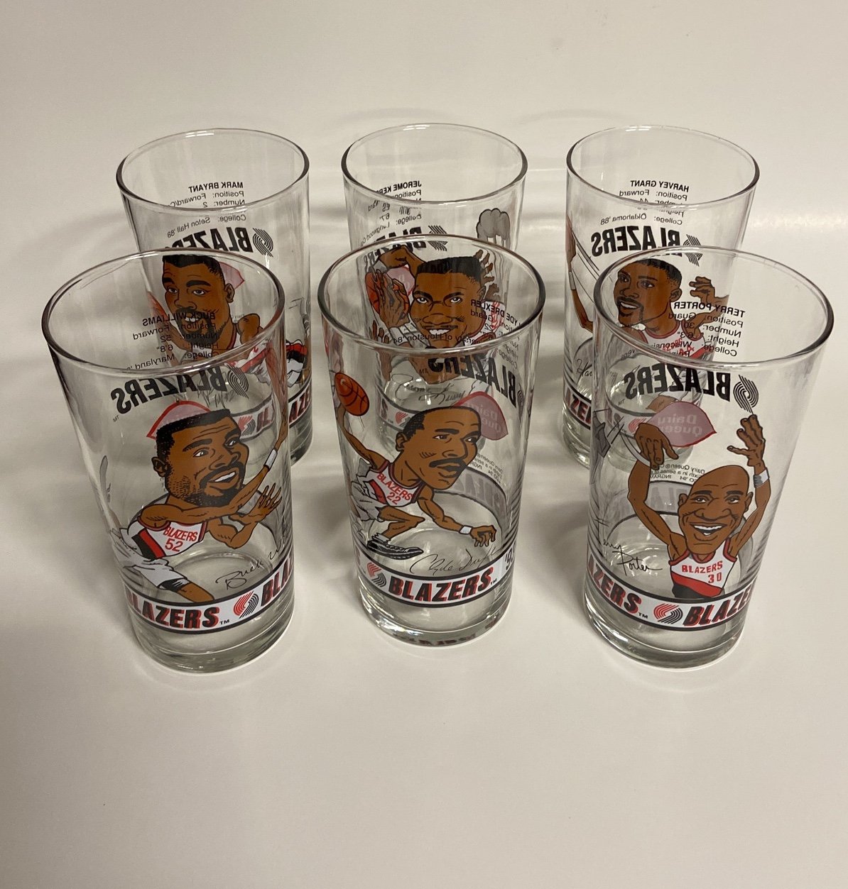 PORTLAND TRAIL BLAZERS COLLECTIBLES DQ GLASSES NBA