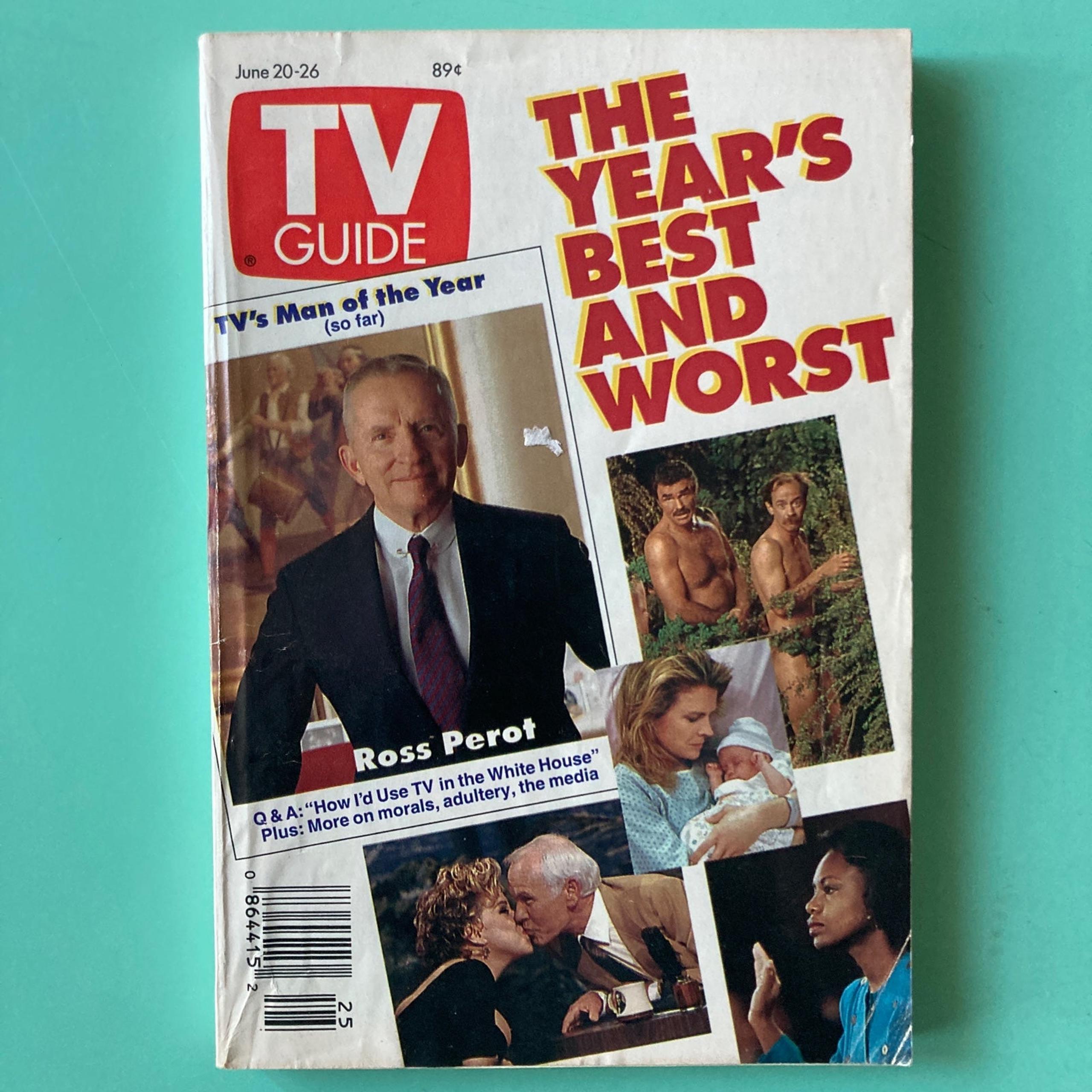 TV Guide June 20 1992 Johnny Carson & Bette Midler / No Label New Hampshire Edit