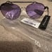 Quay NWT Lickety Split Gun Metal/Purple Sunglasses(discontinued f/ quay)