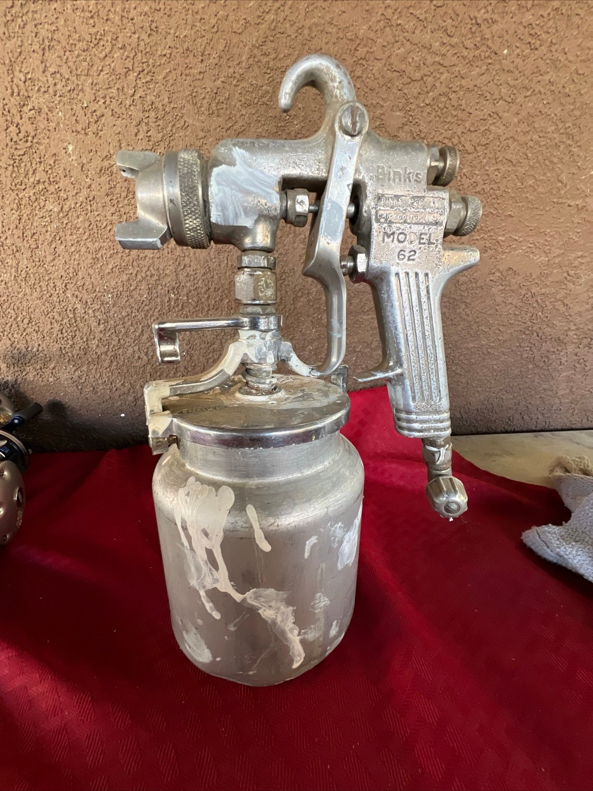Vintage Binks Model 62 Spray Gun With Canister