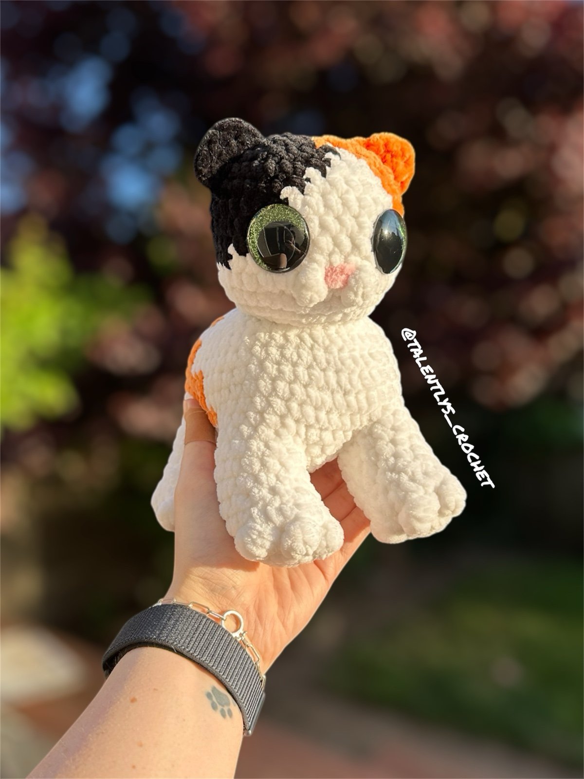 Chico the Crocheted Calico Cat