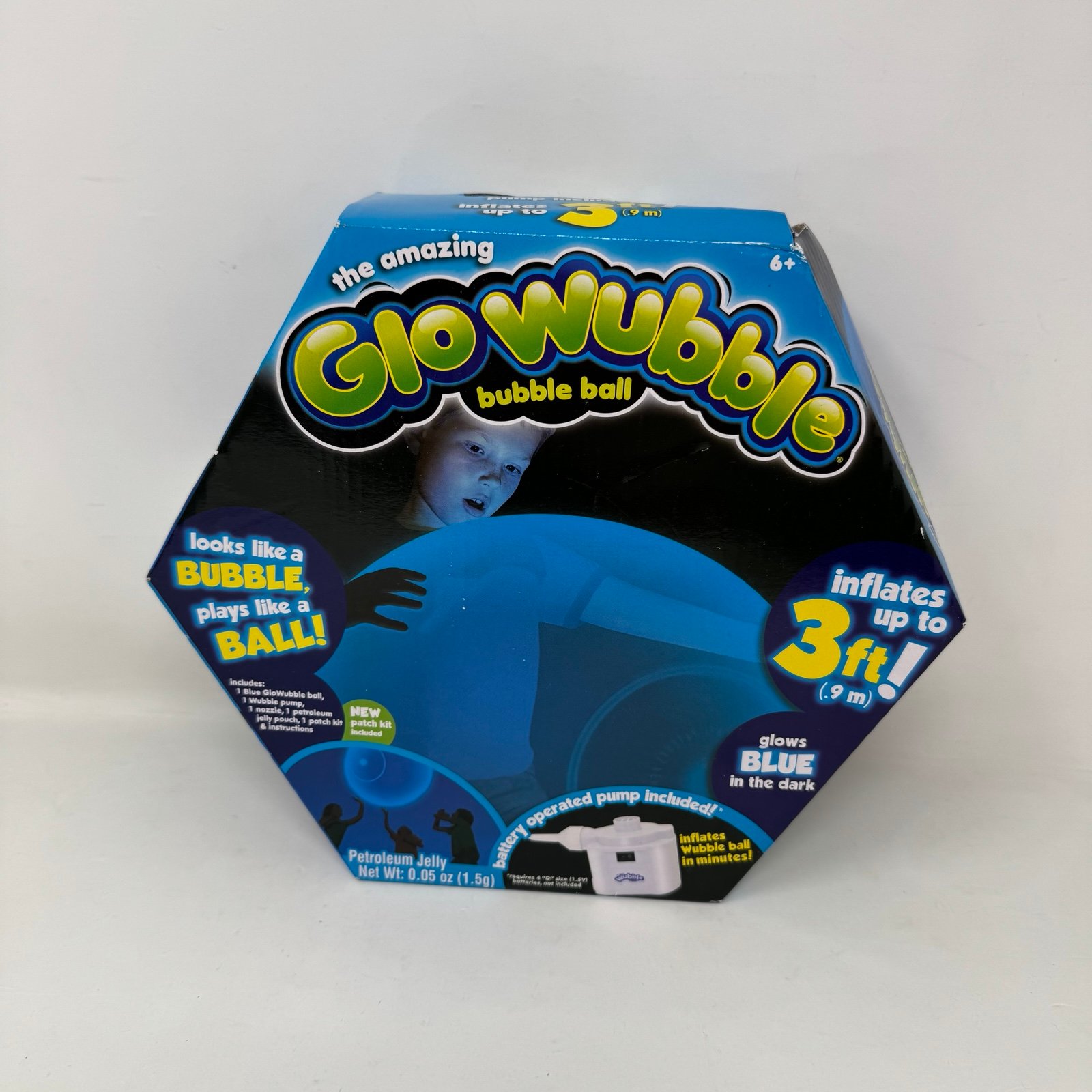 2015 Glowybble Bubble Ball Glow In The Dark Glo Wobble Inflates 3ft - New