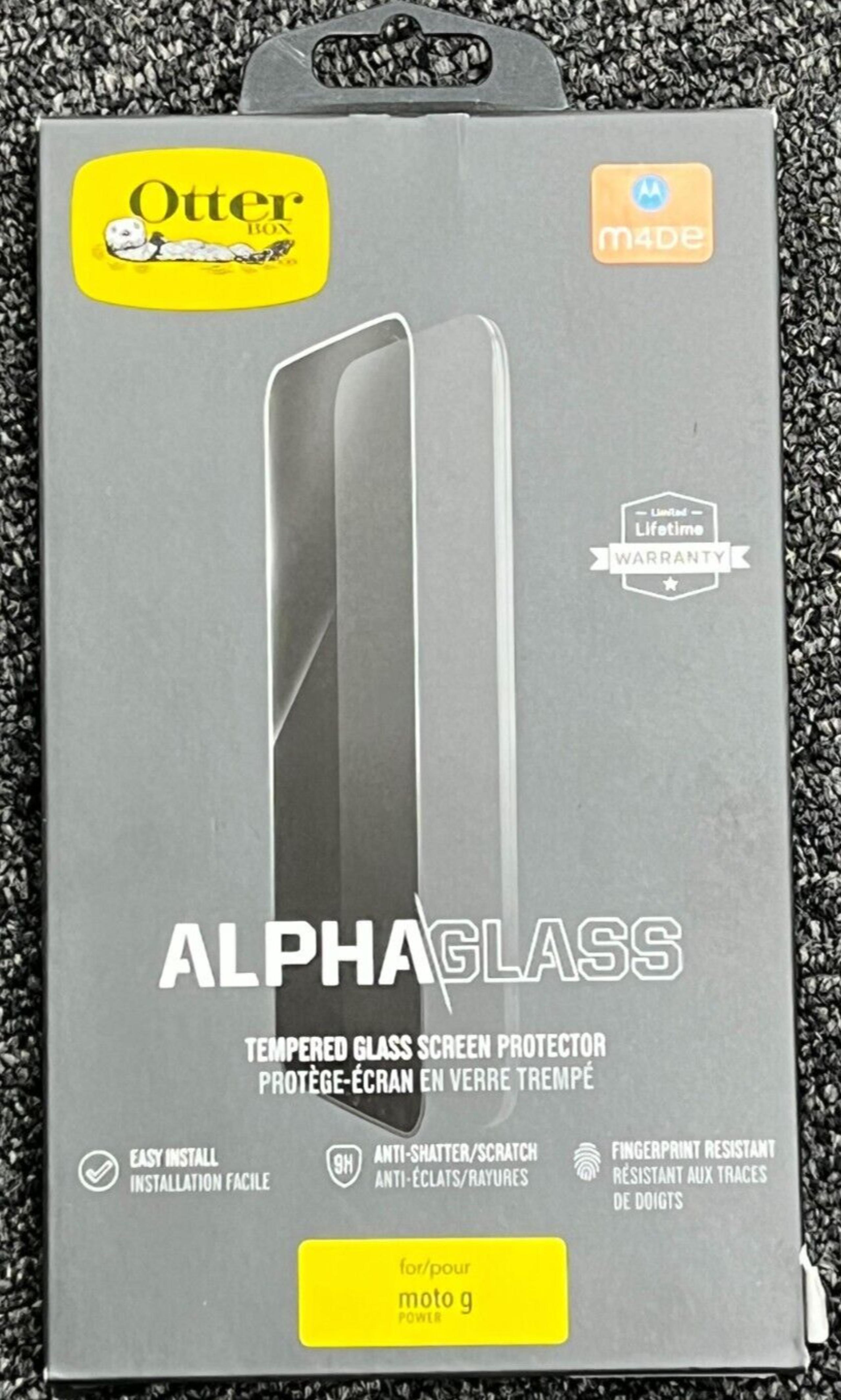 Otterbox Alpha Glass Shield Screen Protector Motorola Moto G Power (2020) Clear