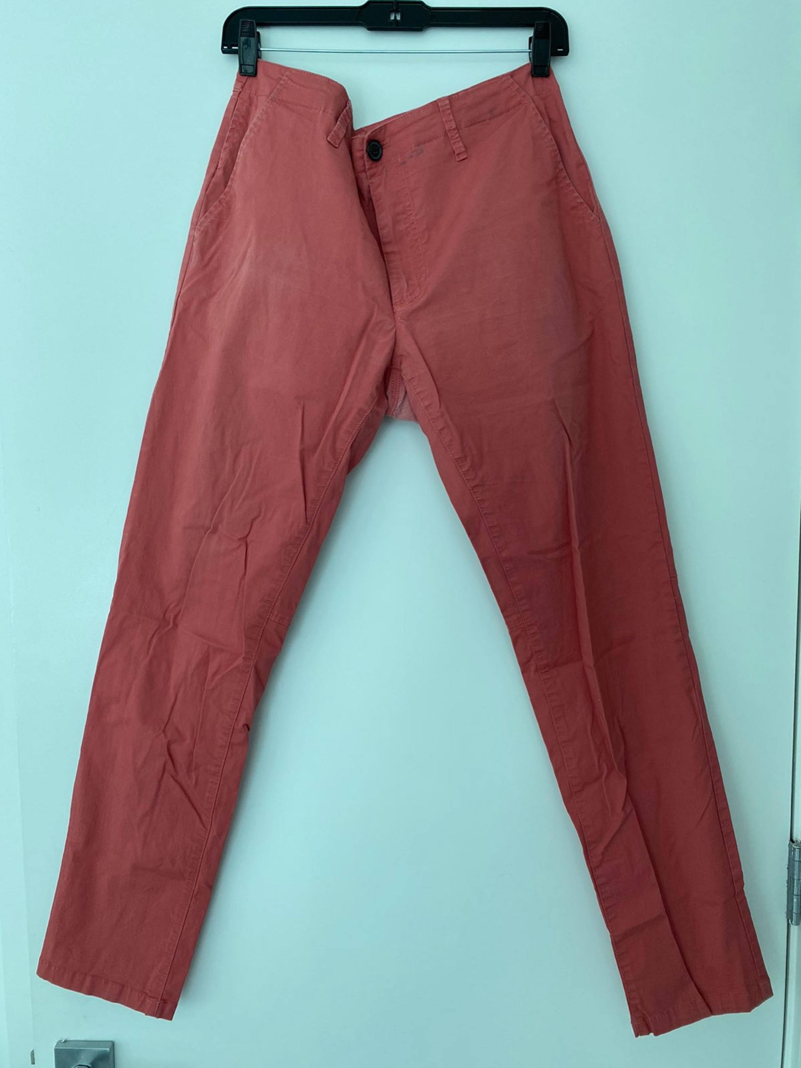 AX Armani Mens Coral Moto Chino Pant