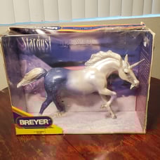 Breyer Horse 1146 Stardust Pearl Blue Unicorn Running Stallion Retired