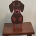 Brown and Tan Daschund Dottie Dog Wood 3D Planter Durable Garden Box Succulent
