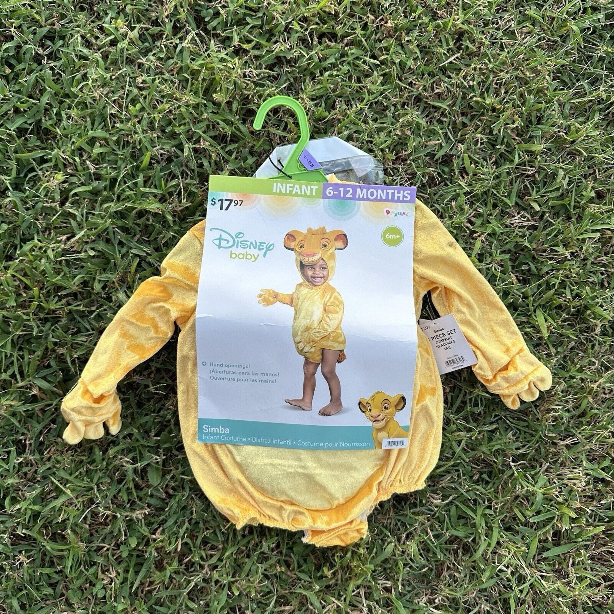 Lion King Simba Costume Infant 6-12m Disney Toddler Halloween Disguise Plush