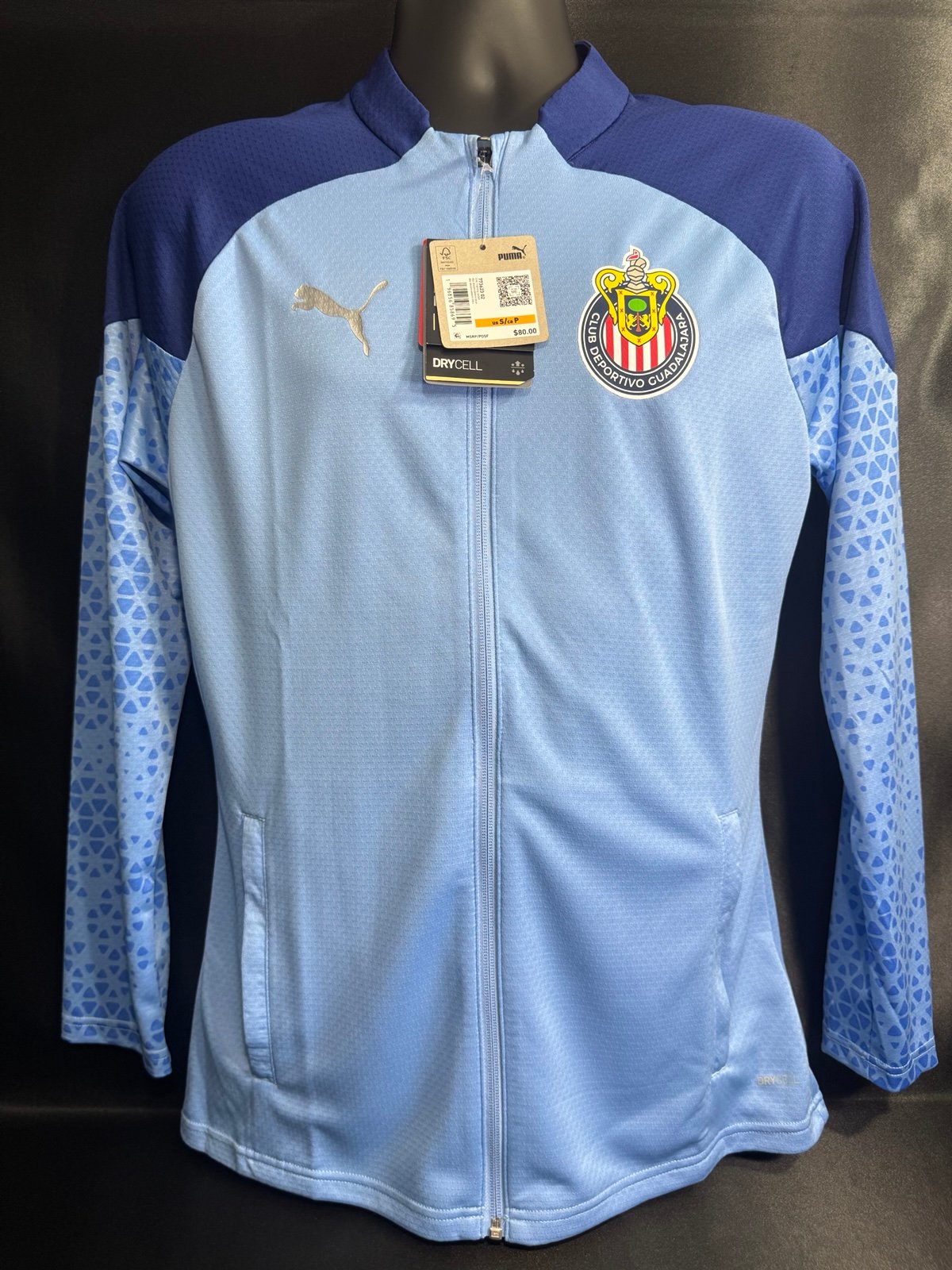 Puma Chivas De Guadalajara 1/4 Zip Training Jacket 2023/2024 Men’s Size Small