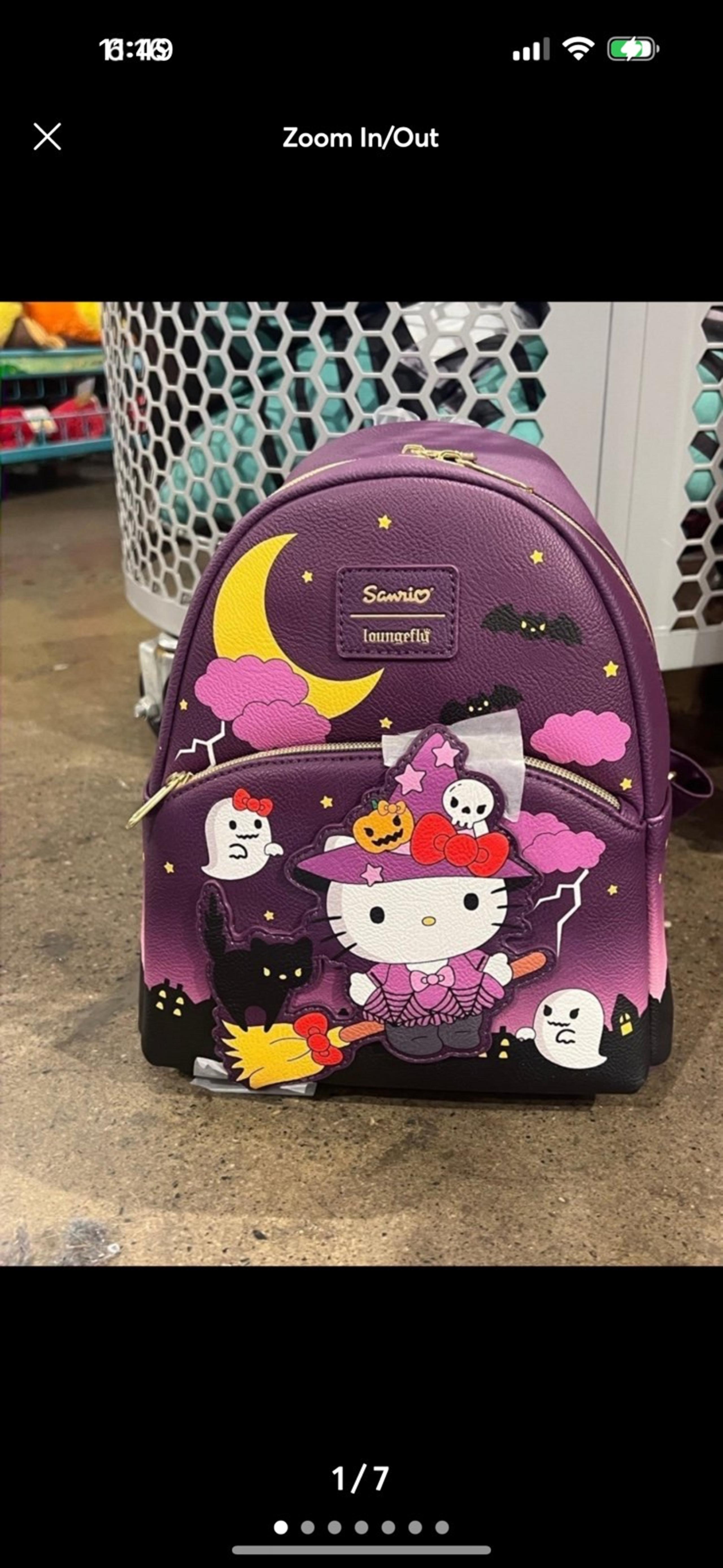 Hello Kitty Purple Witch Halloween Loungefly -VERY RARE + Bonus Gift!-NWT