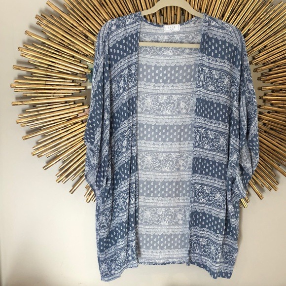 Sage The Label Blue Kimono