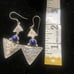 Vintage Handcrafted Sterling Silver Blue Lapis Lazuli Earrings