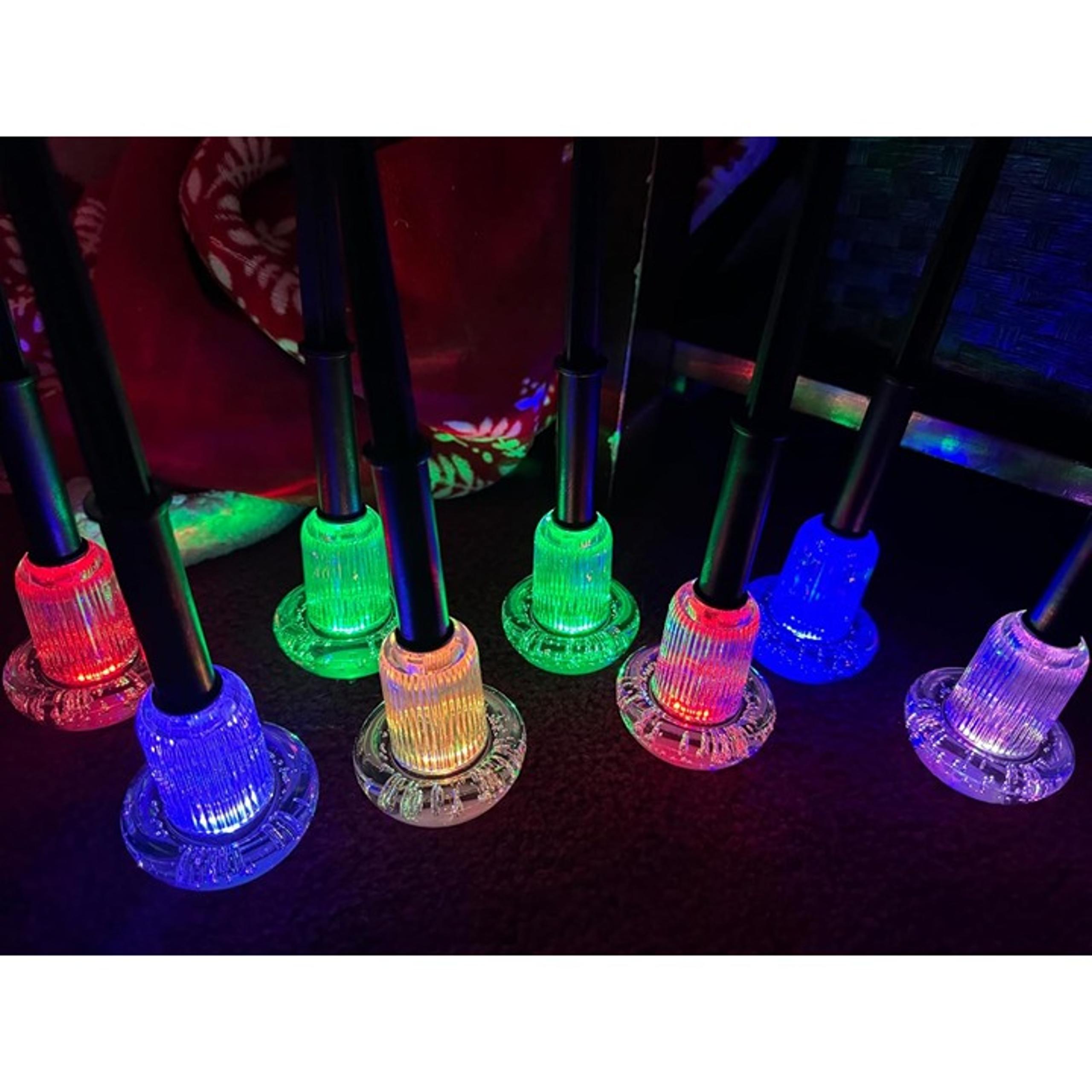 8 Pack Waterproof Color Changing Mushroom Solar Pathway LED Lights for Decor