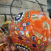 Mexican Pottery Jack O Lantern Candle Holder-NWT