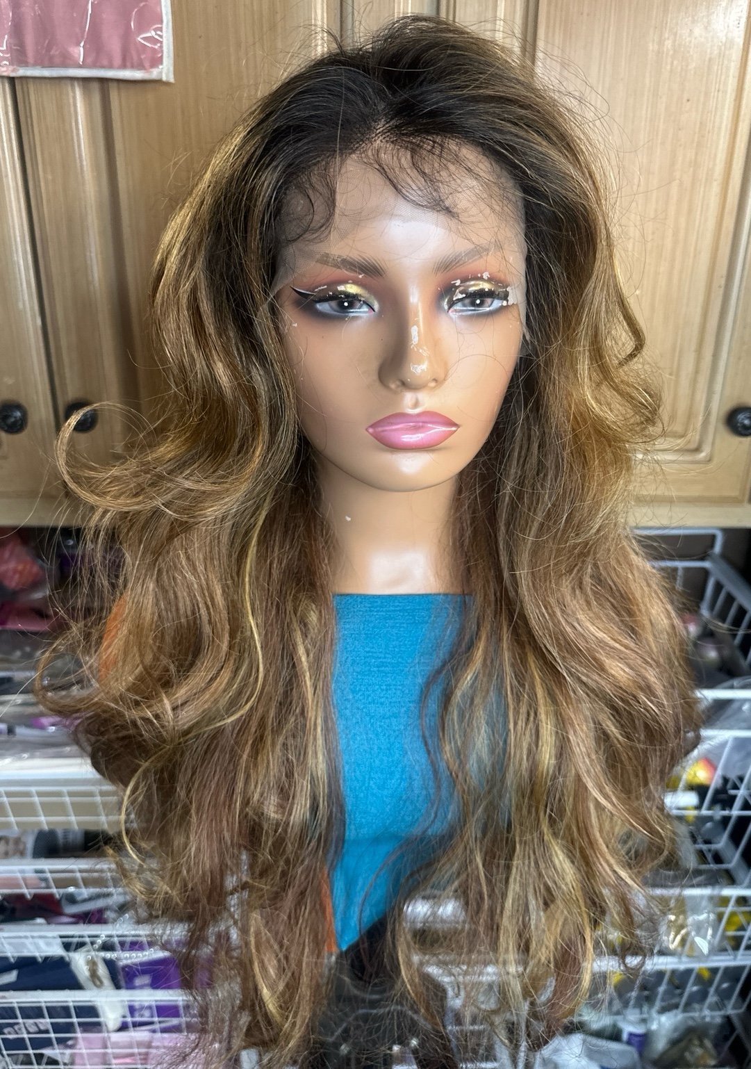 Lot 2412 ❤️New  30”Lace Front 13x6 Synthetic Blend Hair wig