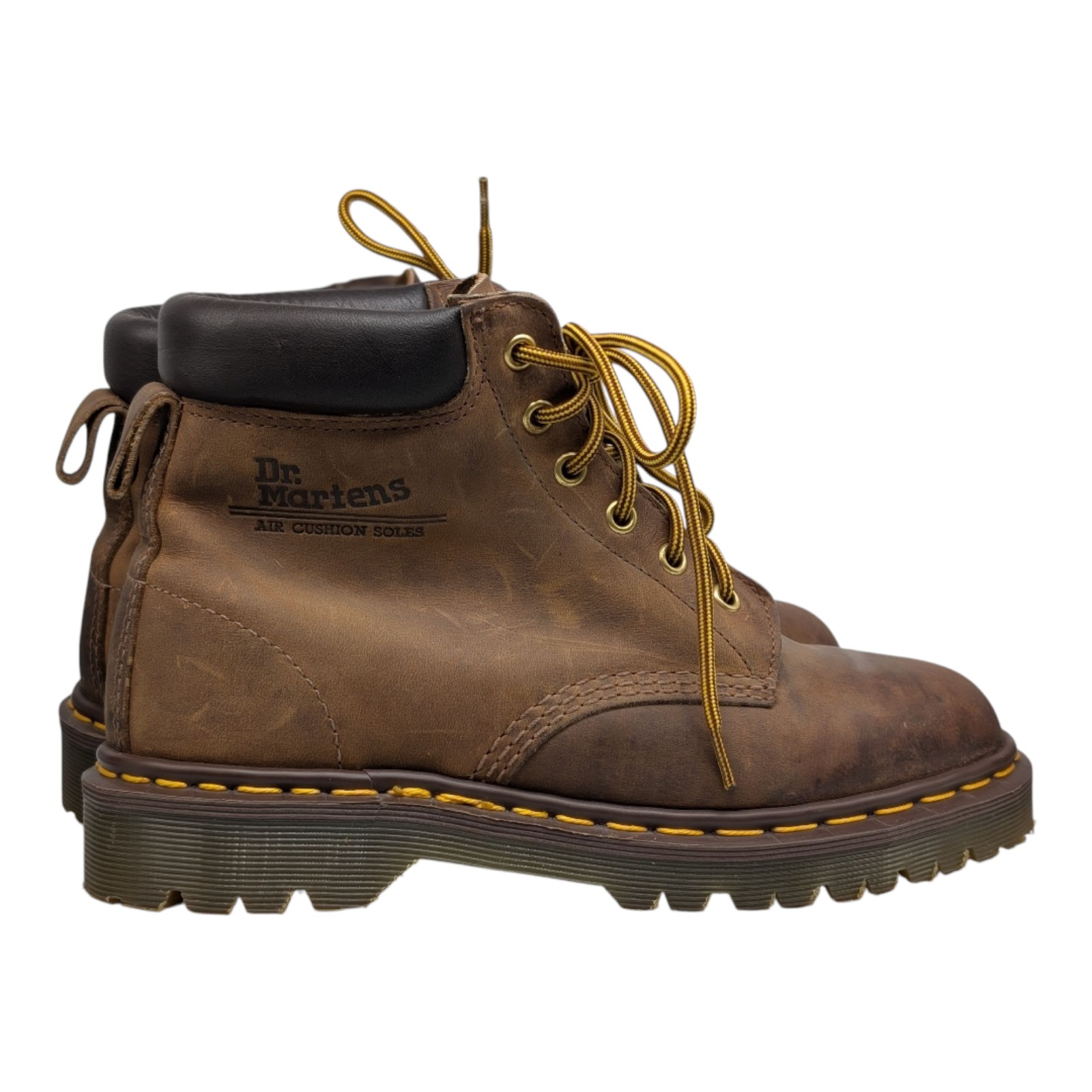 Vintage Dr Martens Boots 939 Ben US Men 8 Womens 9 Brown Leather England 90s Y2K