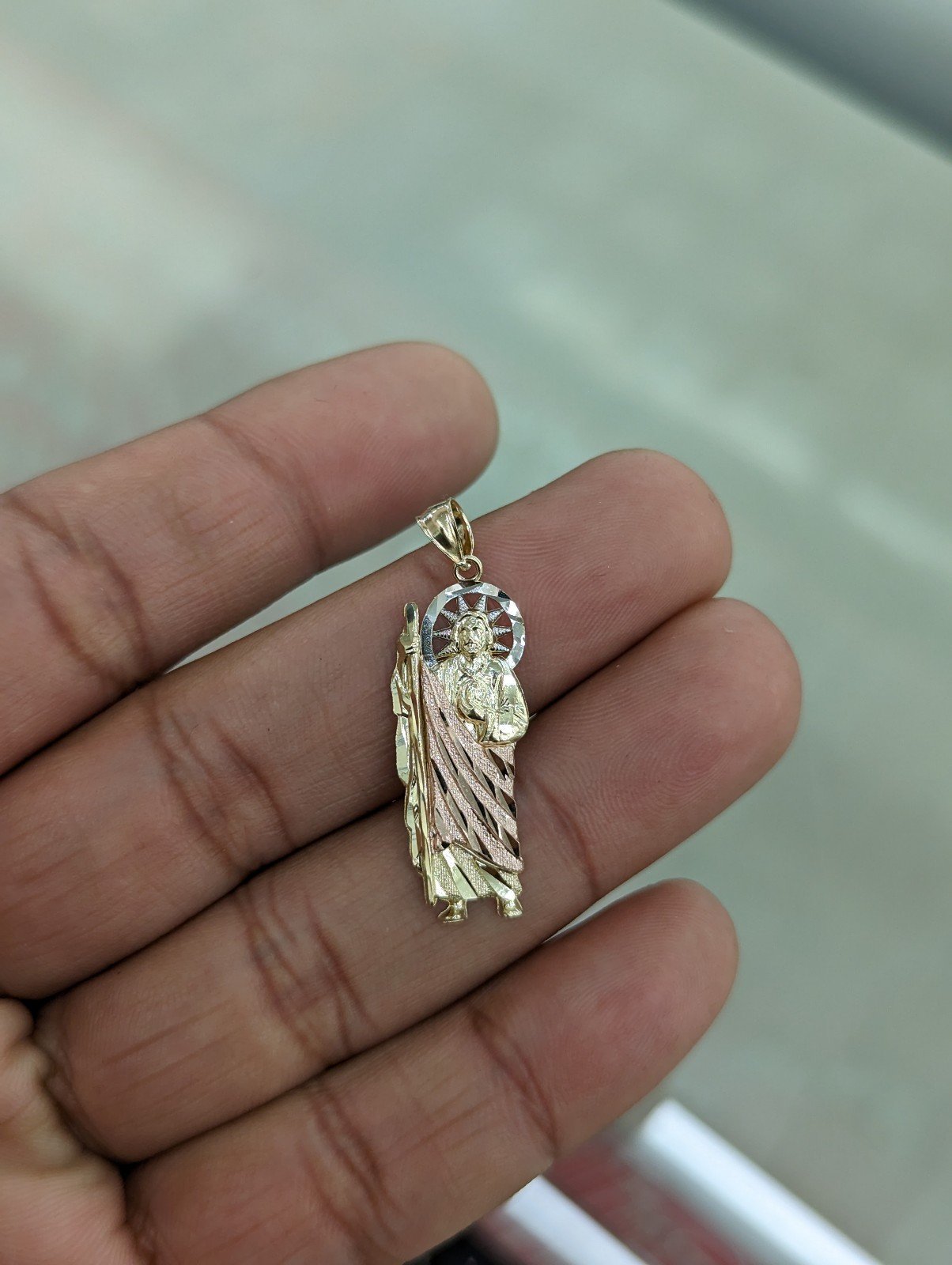 10kt Real Gold Saint Jude Pendant