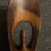 Vintage Hand Carved Abstract Woman Shout for Joy Wood Sculpture Hardwood 11.5”