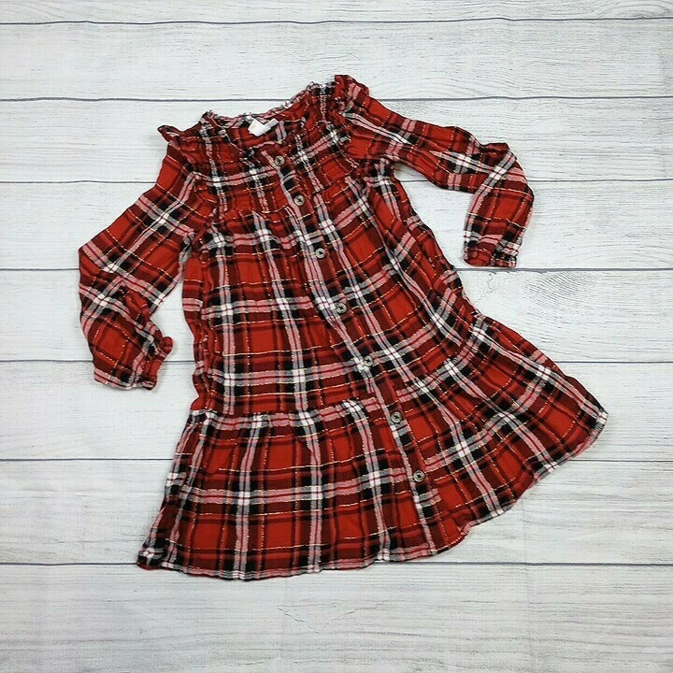 6/6x Cat & Jack Holiday Plaid Smocked Dress