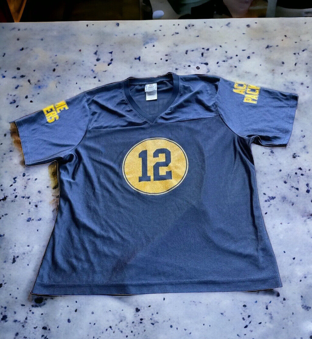 Aaron Rodgers Jersey Women s XL Blue Green Bay Packers Acme Throwback NFL 1441 Mercari