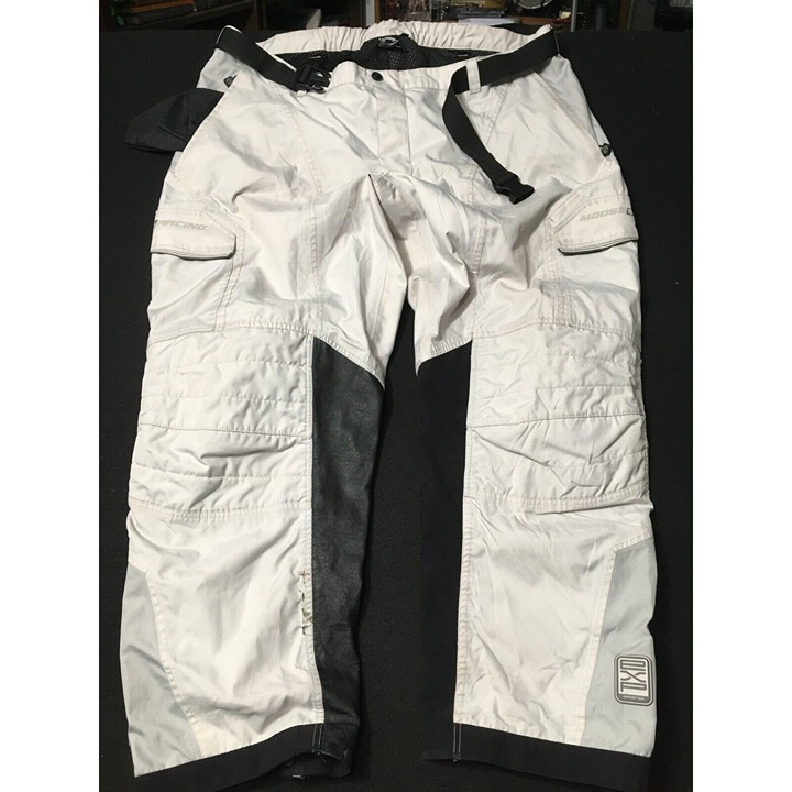 Moose Racing Sahara Beige Motocross Motorcycle Sports Racing Adjust Mens Size 50