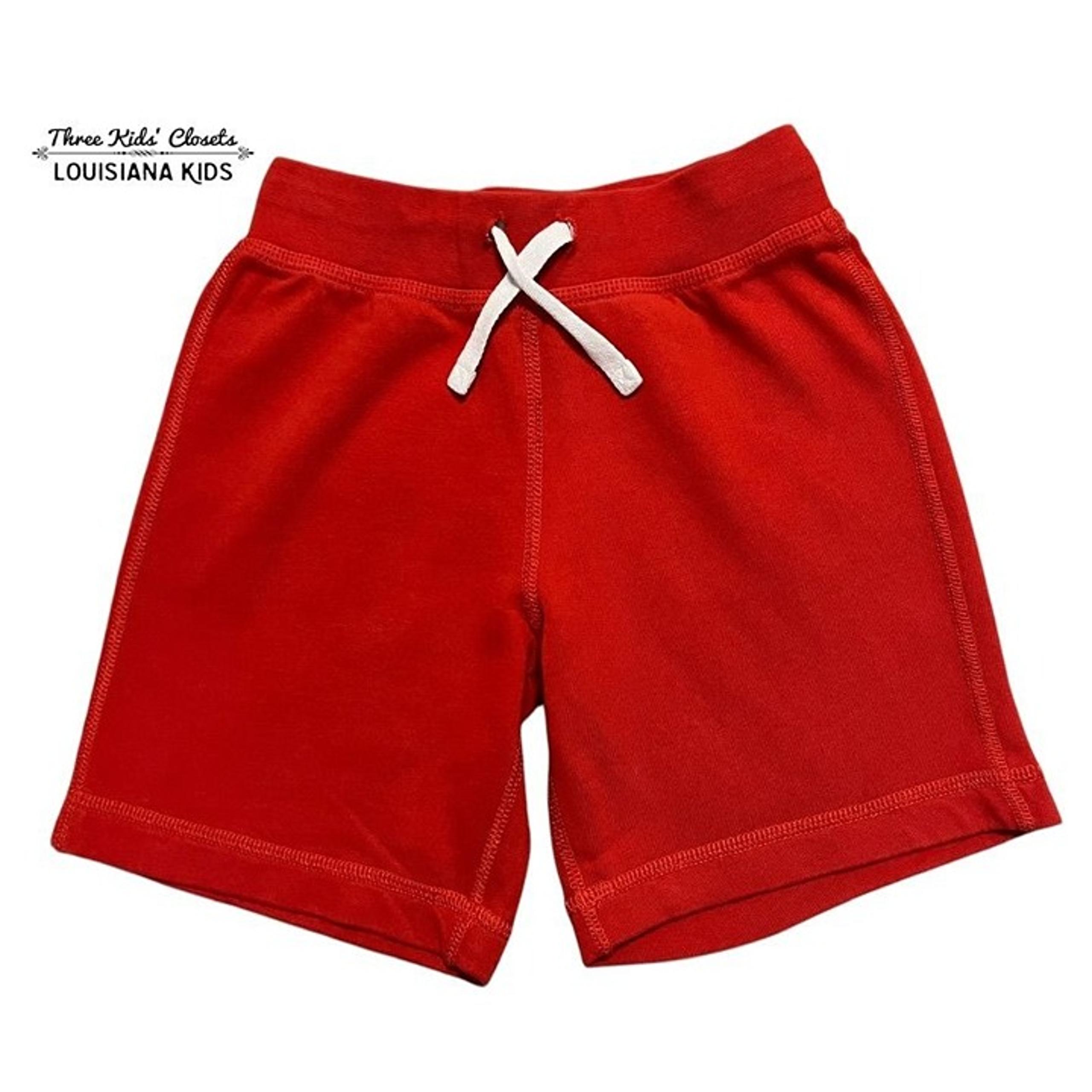 Hanna Andersson Sz 110 (5Y) Solid Red Drawstring Shorts
