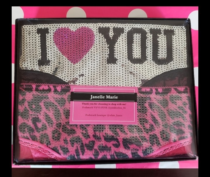 (MED) VS PINK FASHION SHOW SEQUIN BLING UNDIES