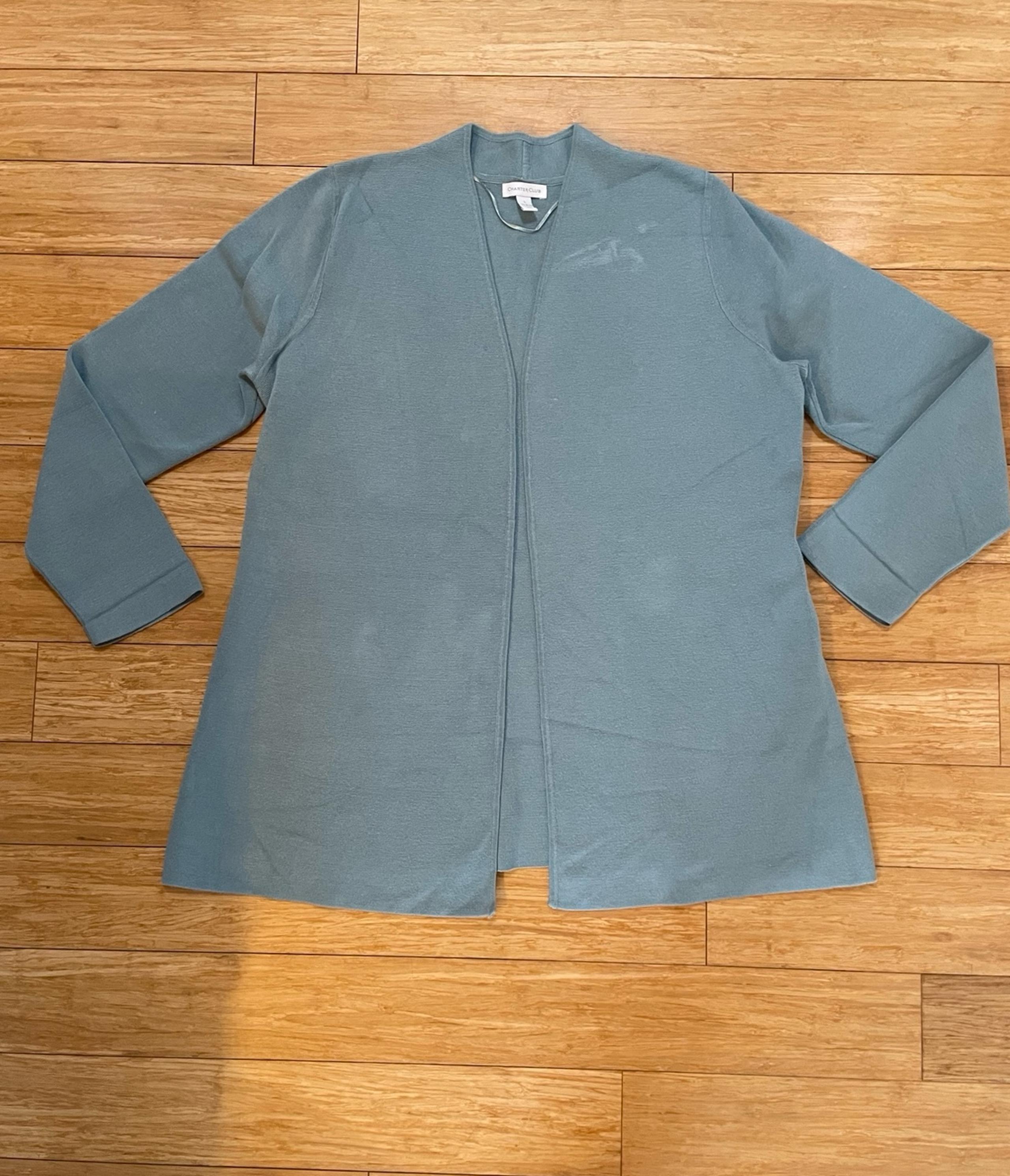 Women’s Blue Sweater /Cardigan (Charter Club) - Size L