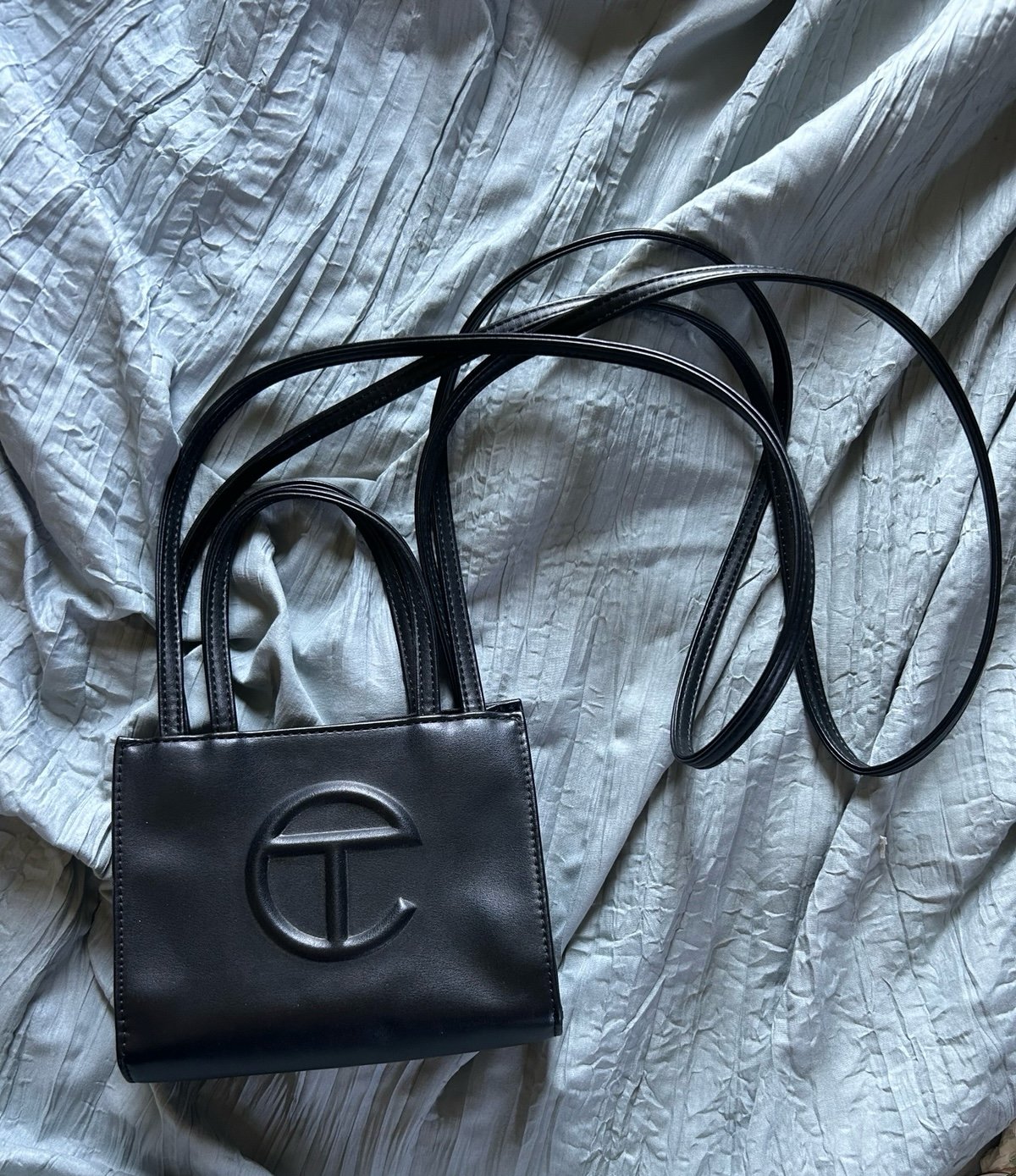 Telfar small shopping bag black