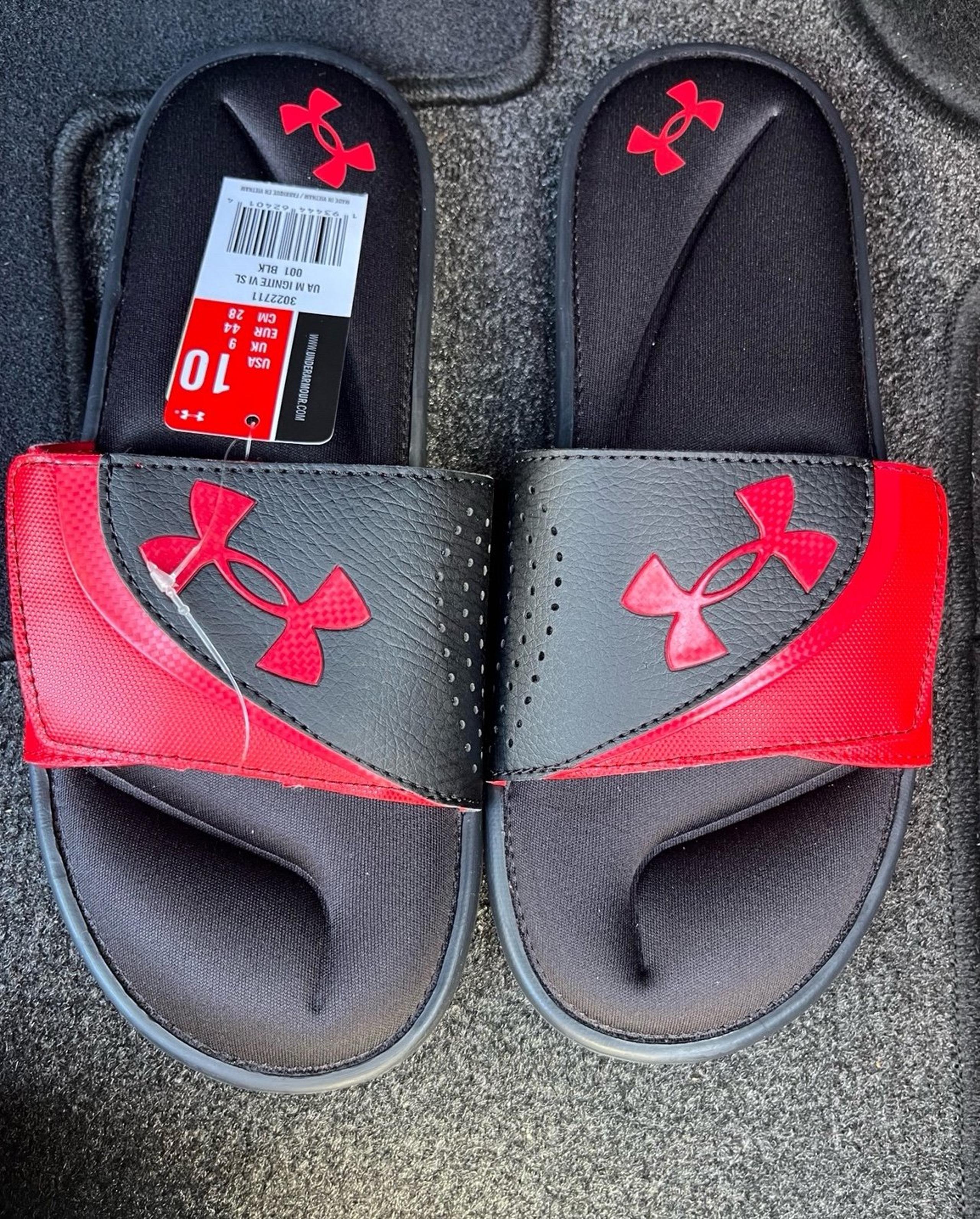 Under Armour Men's UA Ignite VI Slides Athletic Sandals Flip Flop Foam Size 10