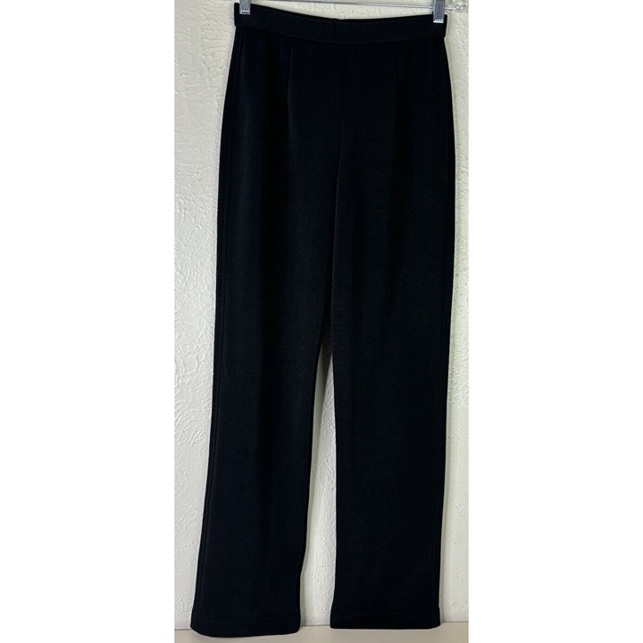 Chicos Sz 1 (Actual 26 Unstretchedx30) Ponte Pull-on Urban Pants Black NWT
