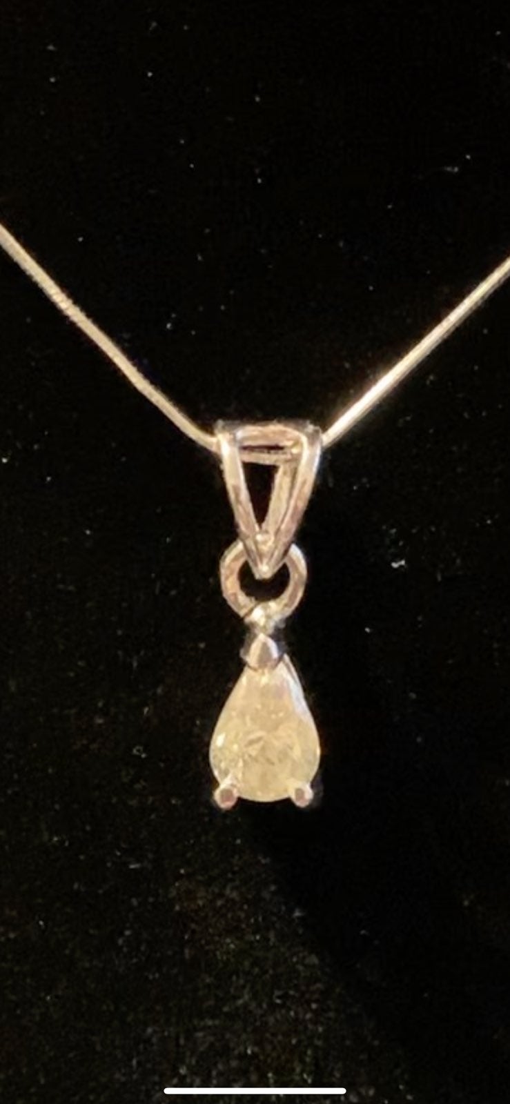 1.20ct White Tear Drop Moissanite