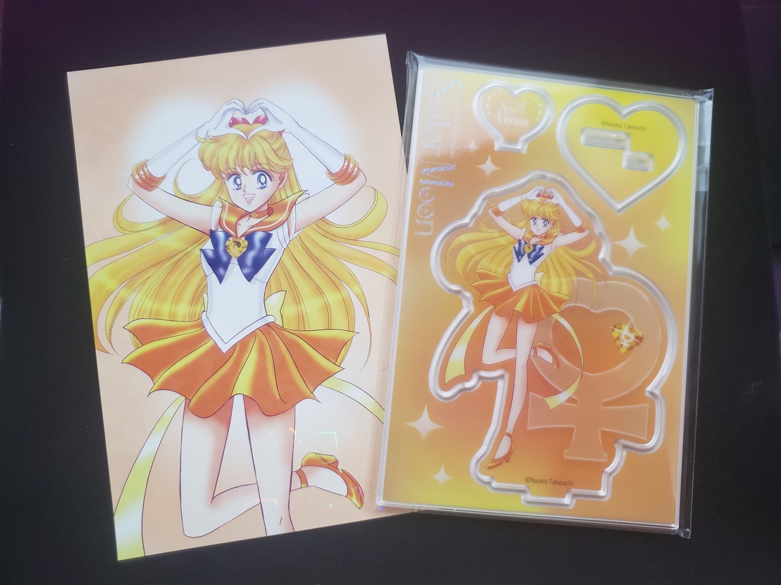 Super Sailor Venus Meiji Postcard and Acrylic Stand